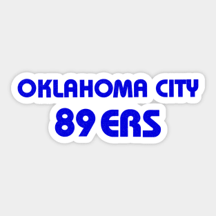 Defunct Oklahoma City 89ers Baseball Sticker